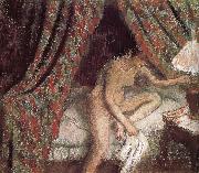 Edgar Degas Go to bed oil painting artist